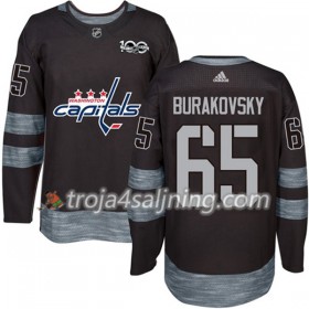 Washington Capitals tröja Andre Burakovsky 65 1917-2017 100th Anniversary Adidas Svart Authentic - NHL Tröjor Herr
